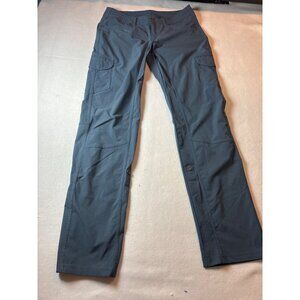 khuls womens Gray Cargo Pants With Multiple Pockets & Button Closure Size 6 reg